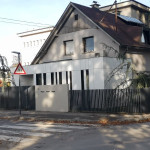 Dvoriščna vrata antracit z ograjo