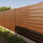 lamelna ograja rjava