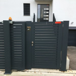 alu lamelna dvoriščna in drsna vrata antracit