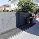 Dvoriščna vrata antracit z ograjo