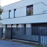 Dvoriščna vrata antracit z ograjo