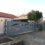 dvoriščna vrata antracit