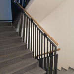 kovinska ograja za stopnišče antracit