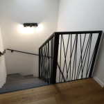 kovinska ograja za stopnišče antracit