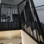 kovinska ograja za stopnišče antracit